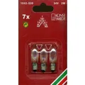 Produktbild: 3er Ersatzbirnen für 7er Leuchter klar 34V 3W E10 1042-030