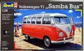 Produktbild: 1951 Volkswagen VW Typ 2 T 1 Samba Bus Bulli 1:24 Revell 07399