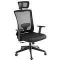 Produktbild: Bürostuhl Phoibe ergonomisch mit verstellbarer Kopfstütze schwarz B-Ware