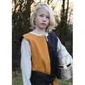 Produktbild: Battle Merchant Ritter-Kostüm Kinder Waffenrock Lucas, Mi-Parti, gelb/schwarz, Gr. 146