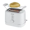 Produktbild: SEVERIN Toaster 2 Scheiben 850W Weiß mit Brötchenaufsatz und Auftaufunktion