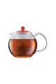 Produktbild: Bodum Teebereiter Assam - Borosilikatglas mit Kunststoffdeckel und Kunststoffsieb - Farbe Rot - 0,50 L - A1823-XYB-Y16-2