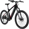 Produktbild: Zündapp Z898 E-Bike E Mountainbike 27,5 Zoll Pedelec 170 - 190 cm Hardtail MTB 10 Gang schwarz rot
