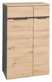 Produktbild: Innostyle Kommode Büroschrank MEMPHIS, Artisan Eiche Dekor, Graphit, B 75 x H 122 cm, 2 Türen