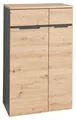 Produktbild: Kommode Schrank Regal Artisan Eiche Dekor Graphitdekor B 75 x H 122 cm