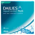 Produktbild: Dailies AquaComfort Plus Toric Tageslinsen weich | 90 Stück | BC 8.8 mm | DIA 14.4 mm | CYL -00.75 | ACHSE 90 | -06.00 Dioptrien