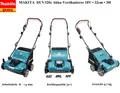 Produktbild: ⭐⭐ MAKITA Akku-Vertikutierer LXT ® DUV320 18V 32cm•30l  nur ein Körper NEUHEIT