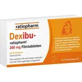 Produktbild: DEXIBU-ratiopharm 200 mg Filmtabletten 20 St. PZN 19185114
