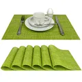 Produktbild: Tischsets Platzsets Capri, abwaschbar, im 6er-Set, grün, Tisch Unterlage ist abwischbar
