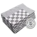 Produktbild: 6er Set Geschirrtücher Baumwolle in 65x65 cm  extrem saugstarke und robuste K...