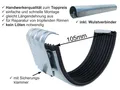 Produktbild: Zink Dachrinnenverbinder Rinnenverbinder Gummidichtung für Dachrinne 250/8-tlg.