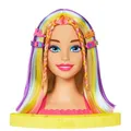 Produktbild: Barbie Totally Hair - Neon-Regenbogen Deluxe Styling-Kopf mit 22 Zubehörteilen, 10 Farbwechselelementen und Color Reveal-Accessoires, inklusive Aufbewahrungsfach, ab 3 Jahren, HMD78