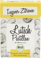 Produktbild: ARIES BIO Ingwer-Zitrone Lutschpastillen – Halsbonbons mit Isländisch Moos Extrakt, Bienenhonig und Bio Ingweröl– 30g