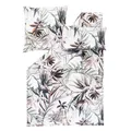 Produktbild: Estella Mako-Satin Bettwäsche 135x200 Kaia verde Palmen Blätter Blüten 7549-565