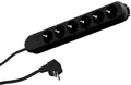 Produktbild: Bachmann 381.147K Tischsteckdose, ohne Schalter, 6 Fach, 1,5 m, schwarz