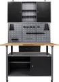 Produktbild: ONDIS24 Werkstatt-Set, inkl. Werkbank, Werkzeugschrank, Lochwand & 22-tlg. Hakenset