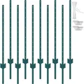 Produktbild: VEVOR 10er-Set Zaunpfosten 121,92cm Weidezaunpfahl Zaunpfahl Metallzaunpfosten