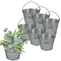 Produktbild: Zinkeimer Blecheimer verzinkt Wassereimer Metall Deko Asche Pflanzen Eimer 5 Liter 3 St.