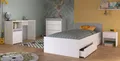 Produktbild: Parisot Jugendzimmer-Set Pirouette, (Kinderzimmer in weiß mit Grau oder Rosa, Komplett-Set 4-teilig), inklusive 2x Bettschubkasten