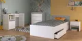 Produktbild: Kinderzimmer Möbel Set 4-tlg komplett Bett Schreibtisch Mädchen rosa Jungen grau