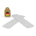 Produktbild: FUX 1000 Stück Abstandshalter 100mm x 24mm x 1mm-6mm | Made in Germany | Unterlegplatten, Distanzklötze aus Kunststoff, Abstandhalter (Dicke: 1mm)