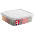 Produktbild: Vorratsbehälter aus Kunststoff mit Deckel - 3L Cupcake Carrier - Auslaufsicher Keksbehälter Luftdicht - BPA-freier Kunststoffbehälter mit Deckel für Lebensmittelaufbewahrung, Mahlzeitvorbereitung,