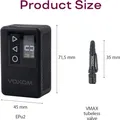 Produktbild: Voxom Elektrische Pumpe EPu2 schwarz Fahrrad 8,3 Bar / 120 PSI 724000019