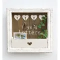Produktbild: Dandibo - Wandorganizer Vintage Schlüsselbrett Holz Mit Ablage 93857 Weiß 40 Cm Schlüsselboard Briefablage Schlüsselkasten Shabby Chic Memoboard