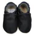 Produktbild: HOBEA-Germany Krabbelschuhe für Jungs und Mädchen in verschiedenen Designs, Größe Schuhe:16/17 (0-6 Mon), Uni Schuhe:schwarz