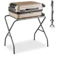 Produktbild: Relaxdays Kofferständer, klappbar, Gepäckständer aus Metall, HxBxT: 55 x 67 x 43 cm, Kofferablage, Hotel, Stahl, grau