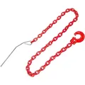 Produktbild: Chokerkette Forstkette Rückekette Kette 2 m, 8 mm mit Schlinghaken und Nadel