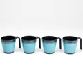 Produktbild: Melamin Geschirr 4 Tassen Campinggeschirr Kaffeebecher Teetasse Tafelgeschirr