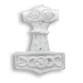 Produktbild: Island Piercings Mjölnir Thors Hammer Anhänger Echte Handarbeit inkl. Band PB067