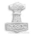 Produktbild: Mjolnir Amulett Anhänger Bone Knochen Thor Hammer inkl. Band PB067