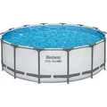 Produktbild: Bestway Stahlrahmen-Pool Set Steel Pro Max Frame GS Ø 427 x 122cm Rund Lichtgrau