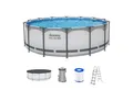 Produktbild: Bestway Framepool Steel Pro MAX™ (Set, Inkl. Filterpumpe, Sicherheitsleiter, Abdeckplane), Ø 427 x 122 cm
