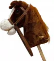 Produktbild: 8596164159545 Konik koń pluszowy na patyku kiju dźwięki koła HOBBY HORSE 95cm Ba