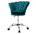 Produktbild: ML-DESIGN Bürostuhl 360° Drehstuhl aus Samt, Polsterstuhl mit Rückenlehne höhenverstellbar (1 St), Schminktisch Stuhl Drehstuhl Muschel auf Rollen ergonomisch Samt