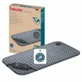 Produktbild: Beurer HK 123 Heizkissen, Made in Europe, Ober- und Unterseite aus 100% recyceltem Material, kuschelig weich, 60 x 30 cm, 6 Temperaturstufen und Abschaltautomatik, maschinenwaschbar, grau