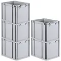 Produktbild: PROREGAL SparSet 5x Eurobox NextGen Economy, Griffe zu, HxBxT 32x30x40cm, 30 Liter, Eurobehälter, Box, Transportbehälter