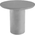Produktbild: tectake® Runder Gartentisch Talmi minimalistisches Design inkl. Bodenschoner, 86,5 x 75,5 cm - Grau