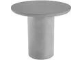 Produktbild: tectake® Runder Gartentisch, minimalistisches Design, formstabiles Magnesiumoxid, inkl. Bodenschoner, 86,5 x 75,5 cm