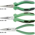 Produktbild: Stahlwille 6529 Flachrundzangen mit Schneide 160 mm, verchromt, Weichzonengriffe (160 mm) (65295160)
