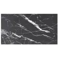 Produktbild: vidaXL Tischplatte Schwarz 120x65 cm 8 mm Hartglas in Marmoroptik