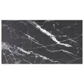 Produktbild: Tischplatte Schwarz 120x65 cm 8 mm Hartglas in Marmoroptik