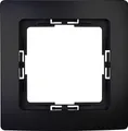 Produktbild: Kopp Abdeckrahmen 1-fach Paris schwarz matt, 402632067