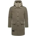 Produktbild: Stone Harbour Trenchcoat Thiagoo XX Kurzmantel in Wollmantel-Optik mit herausnehmbaren Inlay braun XL (54)