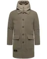 Produktbild: STONE HARBOUR Herren Wintermantel in Wollmantel-Optik langer gefütterter Trenchcoat mit herausnehmbaren Inlay Thiagoo XX Stone Brown Gr. XL