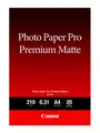 Produktbild: Canon Fotopapier PM-101 Premium Matt A4 - 20 Blatt für Tintenstrahldrucker