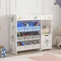 Produktbild: [en.casa] - Kinderregal Søndreland 80x90x30 cm mit Koala Motiv